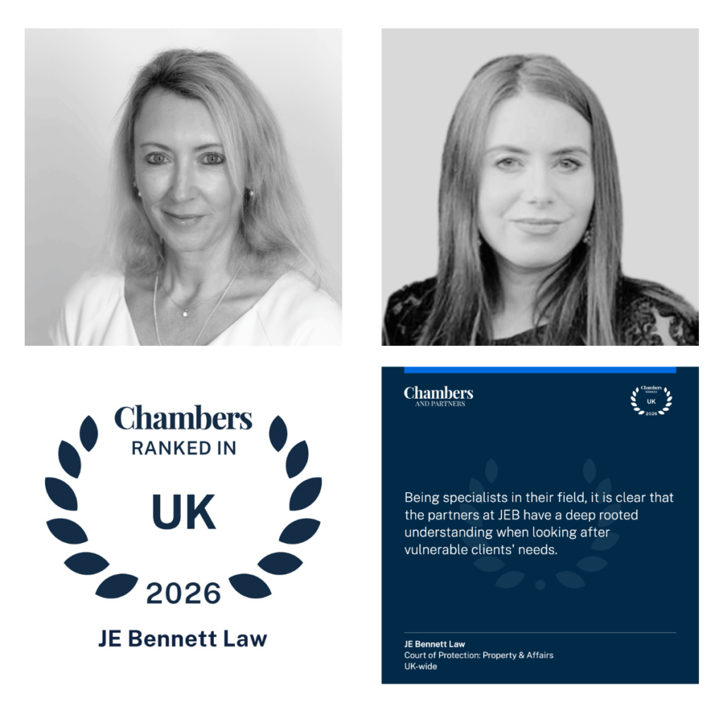 JE Bennett Law, Jane and Sophie ranked in Chambers 2026